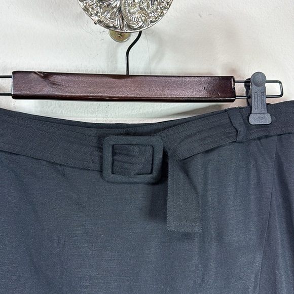 (H1)Jillian Jones Women's Asymmetrical Maxi Skirt,Black,Vintage Line Blend,Sz 14 - Picture 3 of 11